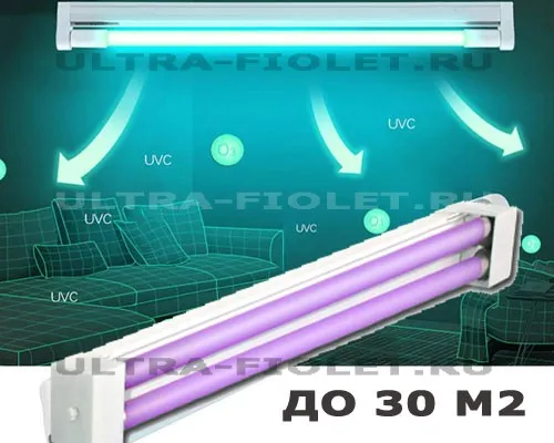 Светильник бактерицидный открытого типа 30 м2 